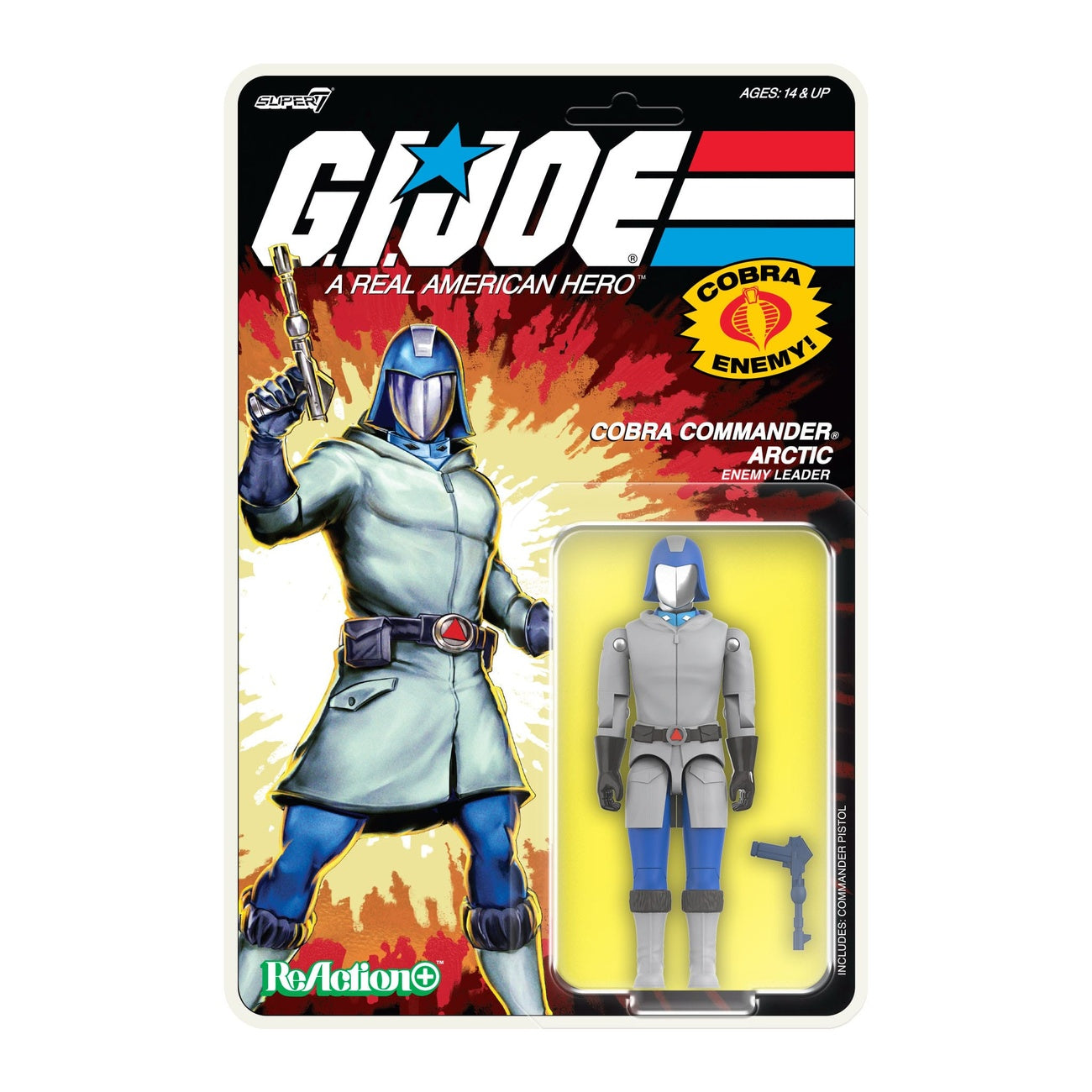 Produktbild GI Joe ReAction+ Actionfigur Wave 3 Arctic Cobra Commander (Cartoon) 10 cm