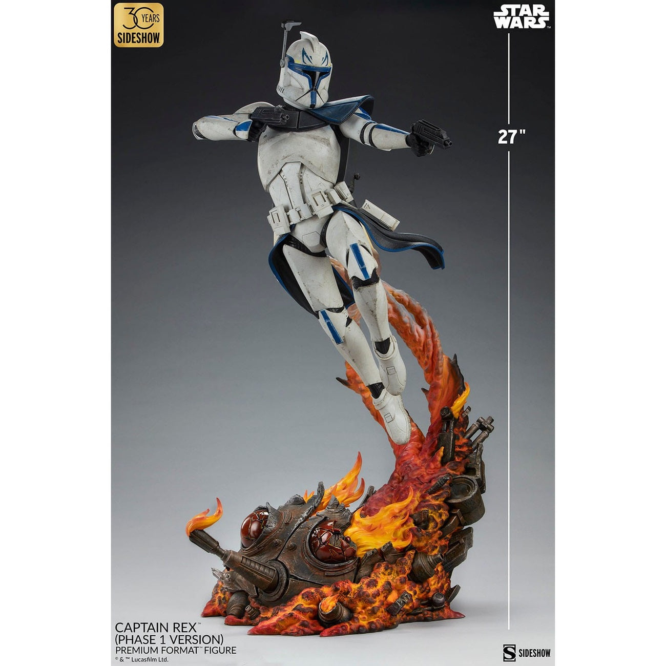 Image produit Star Wars Figurine Premium Format Captain Rex (Version Phase 1) Sideshow Exclusive 68 cm