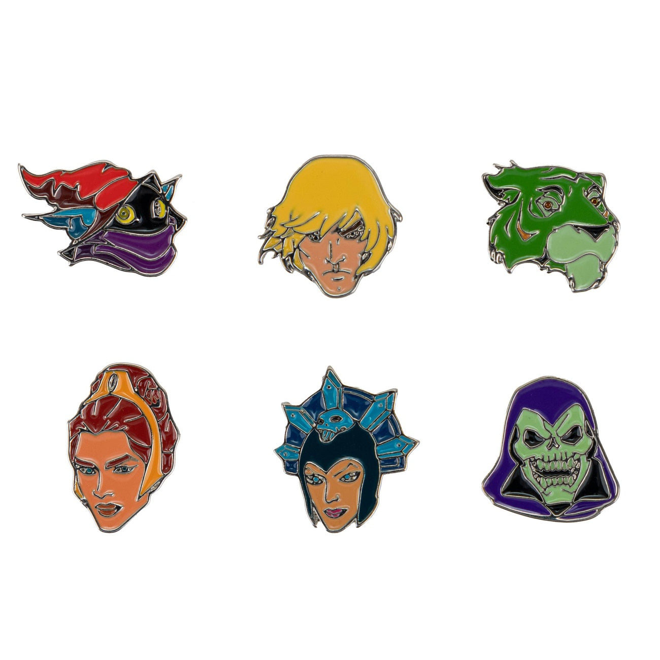 Produktbild Masters of the Universe Ansteck-Buttons 6er-Pack Characters