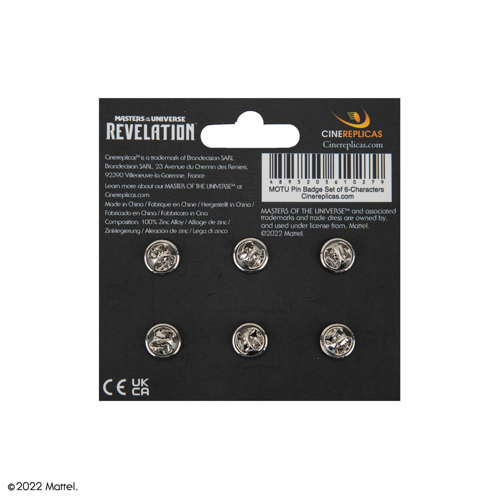 Produktbild Masters of the Universe Ansteck-Buttons 6er-Pack Characters