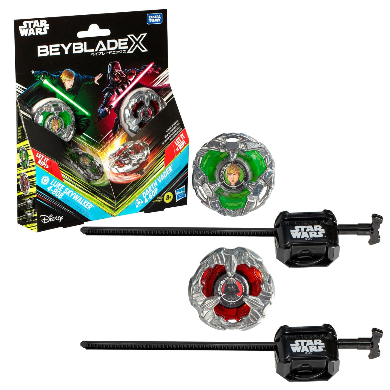 Image produit Collab Beyblade X et Star Wars Luke Skywalker 4-80B vs Dark Vador 4-60B