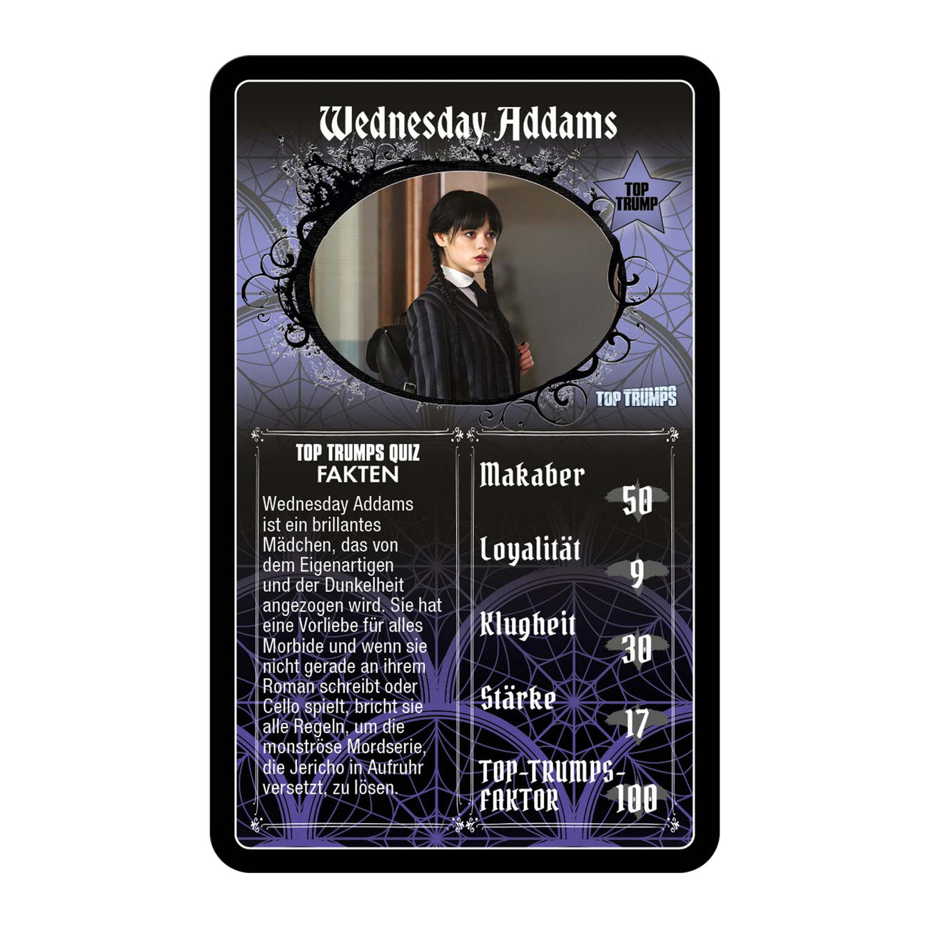 Immagine del prodotto Gioco di carte Wednesday Top Trumps *Versione tedesca*