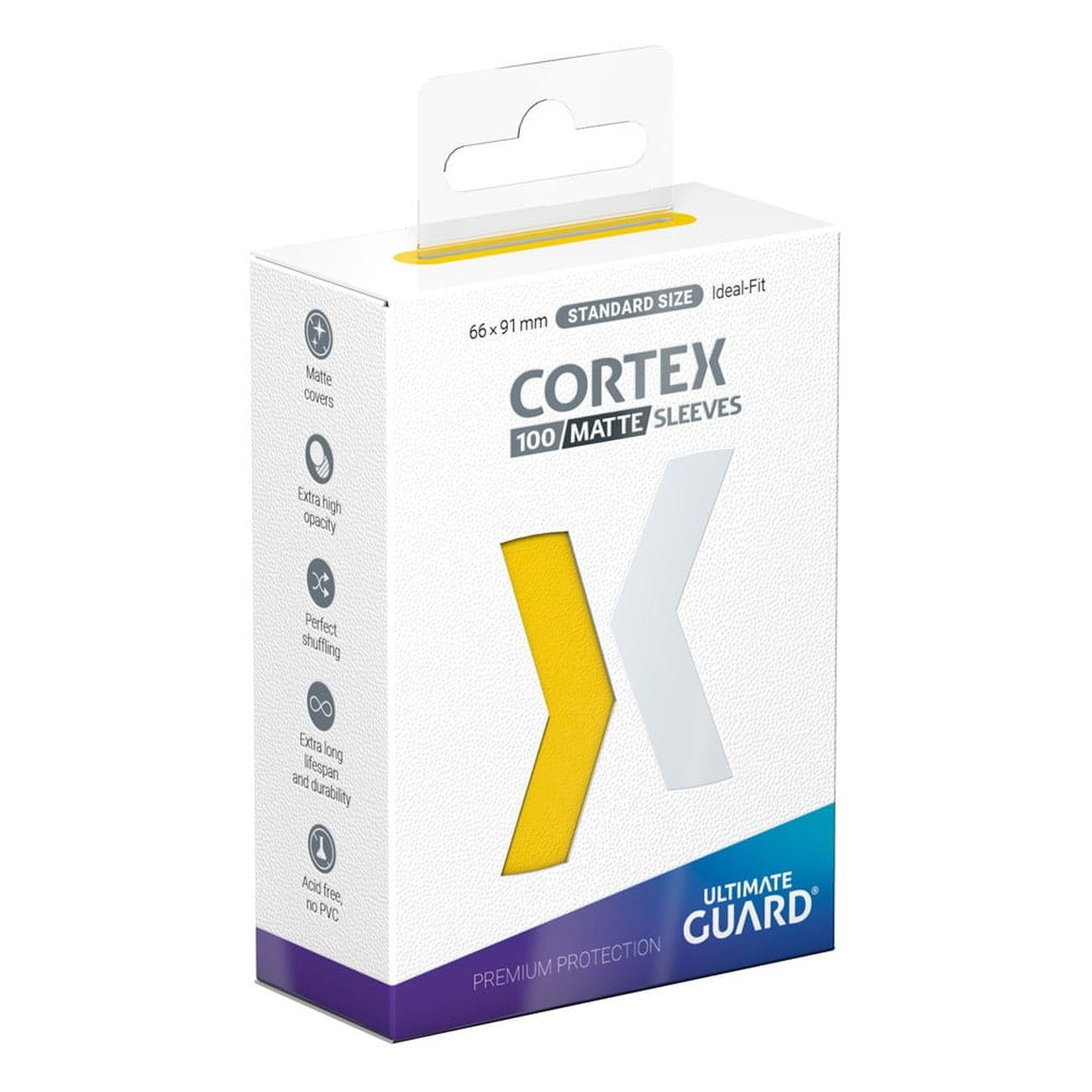 Immagine del prodotto Ultimate Guard Cortex Sleeves Opache Standard Size (100) - Giallo