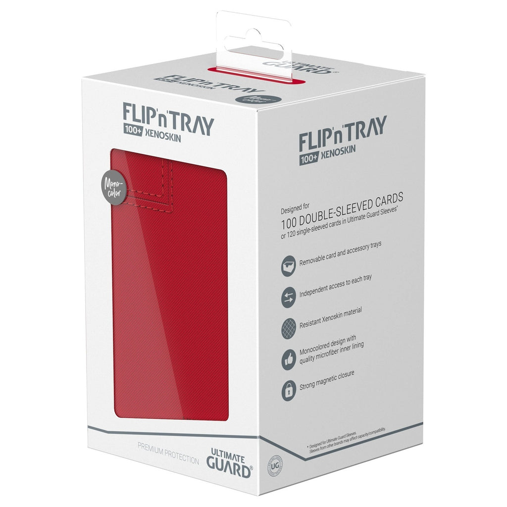 Image produit Ultimate Guard Flip'n'Tray 100+ Xenoskin - Rouge