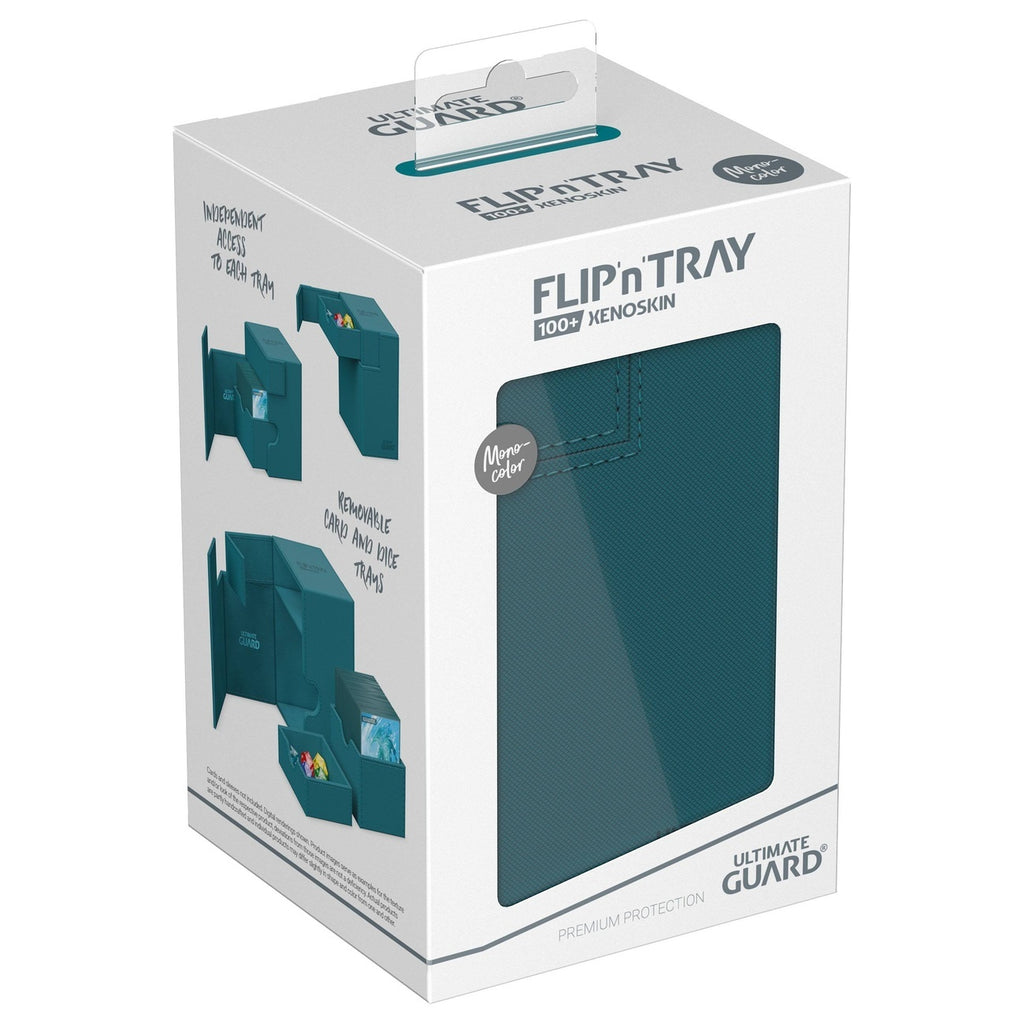 Immagine del prodotto Ultimate Guard Flip'n'Tray 100+ Xenoskin - Petrolio