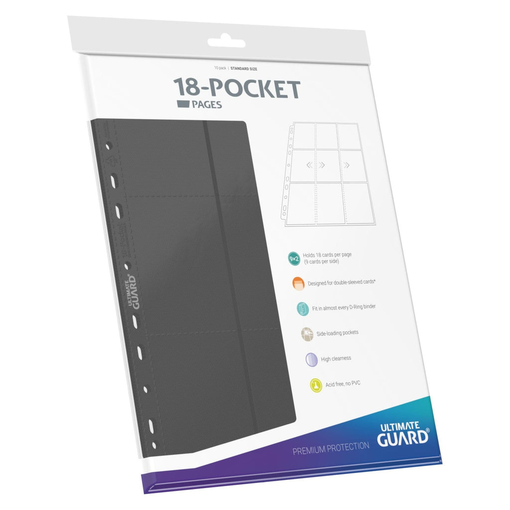 Produktbild Ultimate Guard 18-Pocket Pages Side-Loading (10) - Grey