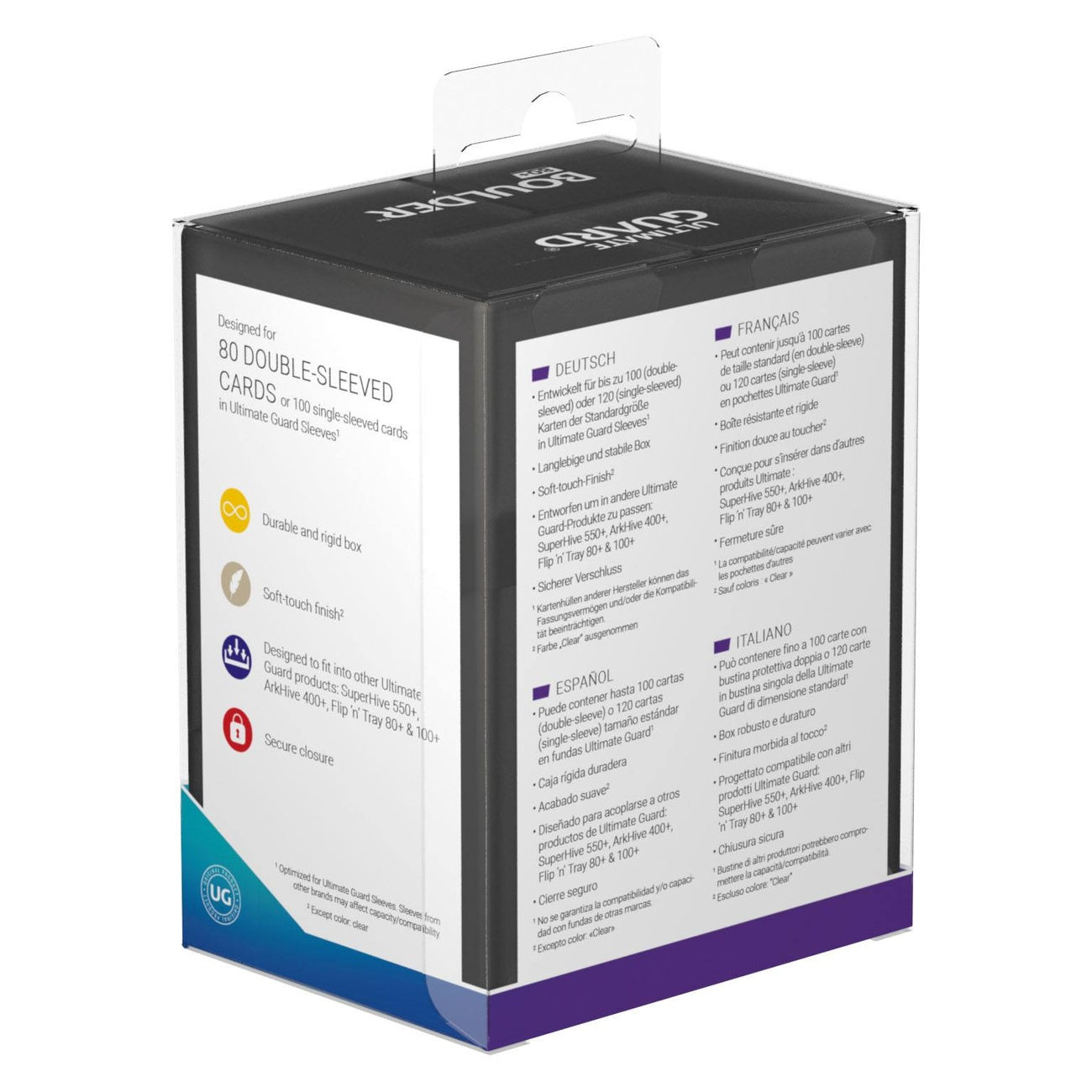 Image produit Ultimate Guard Boulder 80+ - Onyx