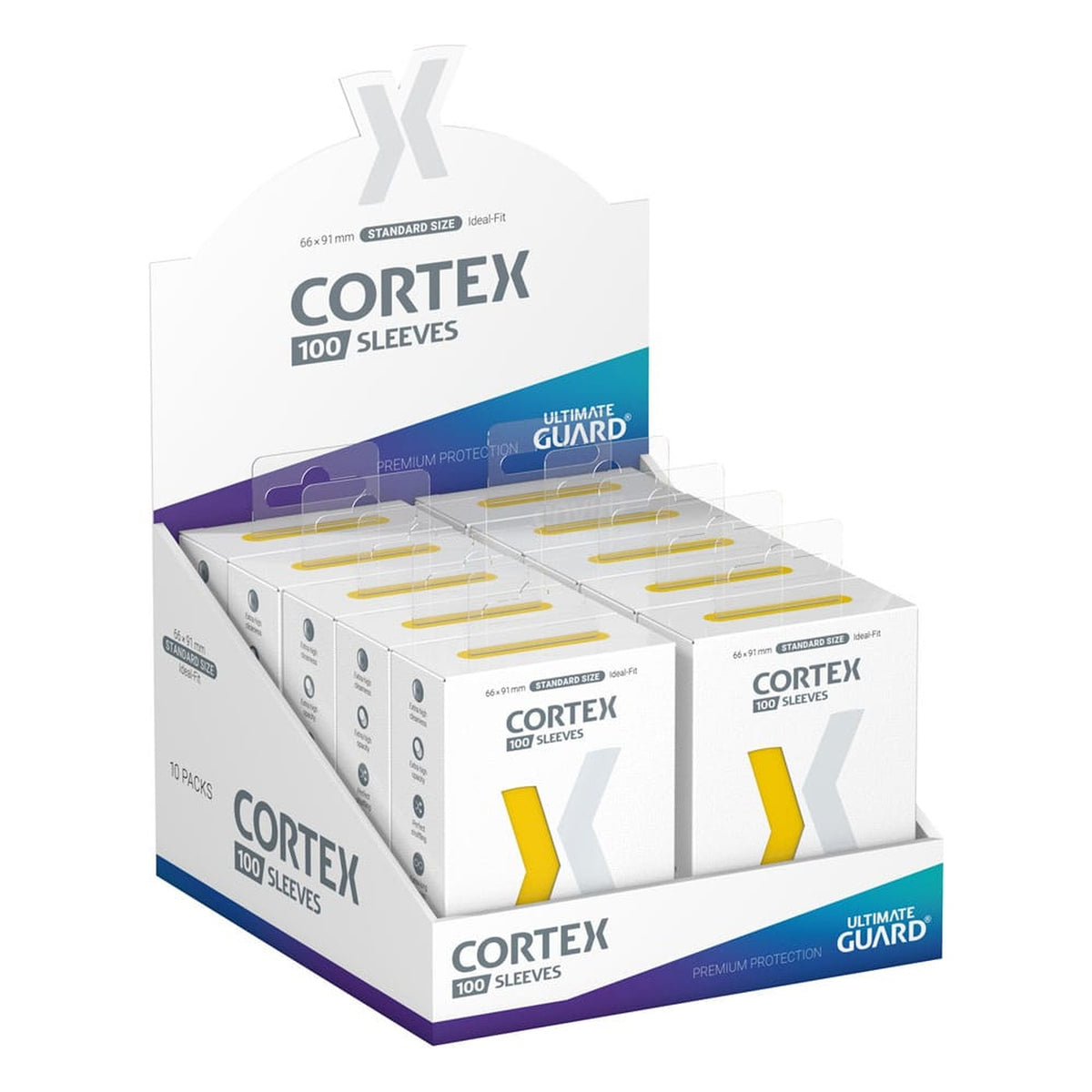 Immagine del prodotto Ultimate Guard Cortex Sleeves Formato Standard (100) - Giallo