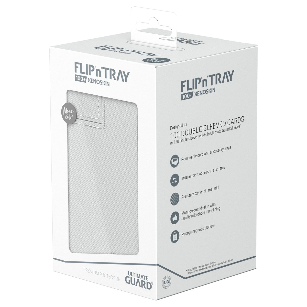 Immagine del prodotto Ultimate Guard Flip'n'Tray 100+ Xenoskin - Bianco
