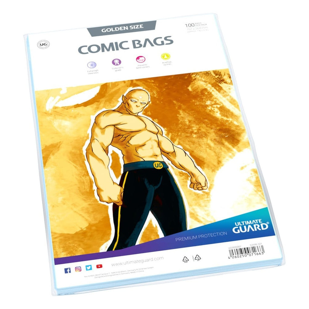 Produktbild Ultimate Guard Comic Bags Standard (100) - Golden Size