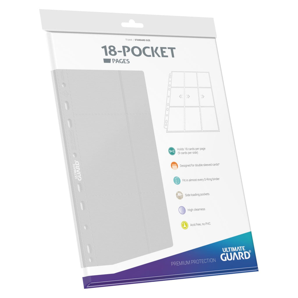 Image produit Ultimate Guard Feuilles 18 Poches à Insertion Latérale (10) - Blanc