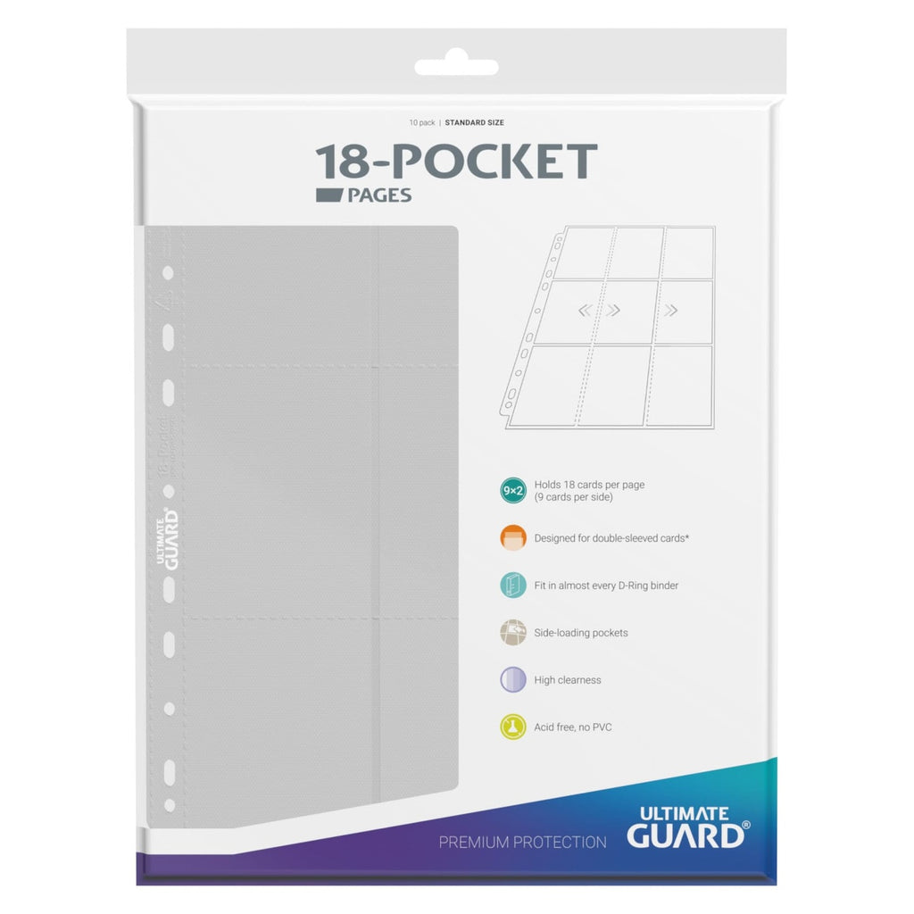Image produit Ultimate Guard Feuilles 18 Poches à Insertion Latérale (10) - Blanc