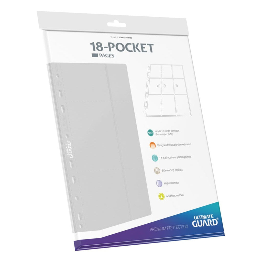 Image produit Ultimate Guard Feuilles 18 Poches à Insertion Latérale (10) - Blanc