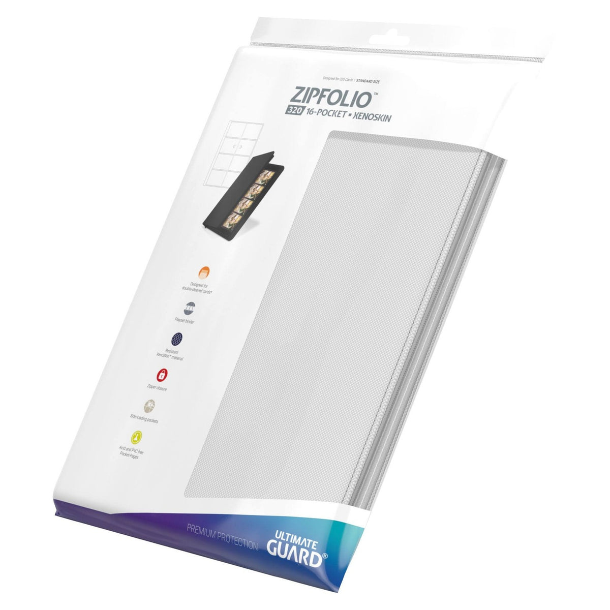 Immagine del prodotto Ultimate Guard Zipfolio 320 16 Tasche Xenoskin - Bianco
