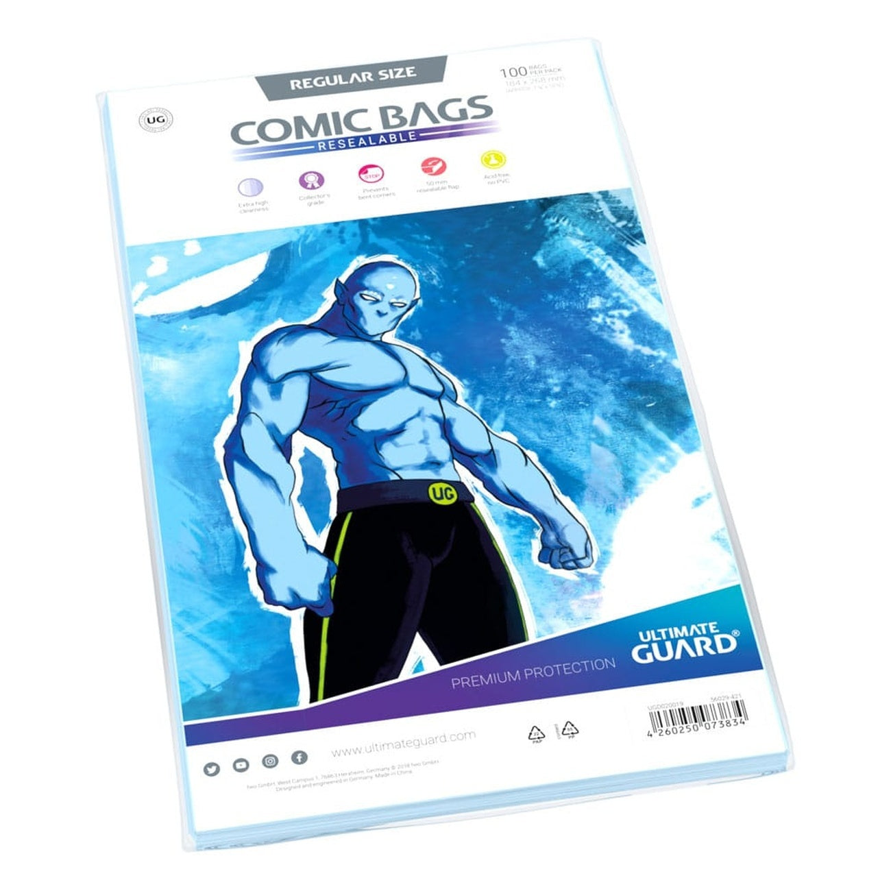Immagine del prodotto Ultimate Guard Comic Bags richiudibili (100) - Formato standard