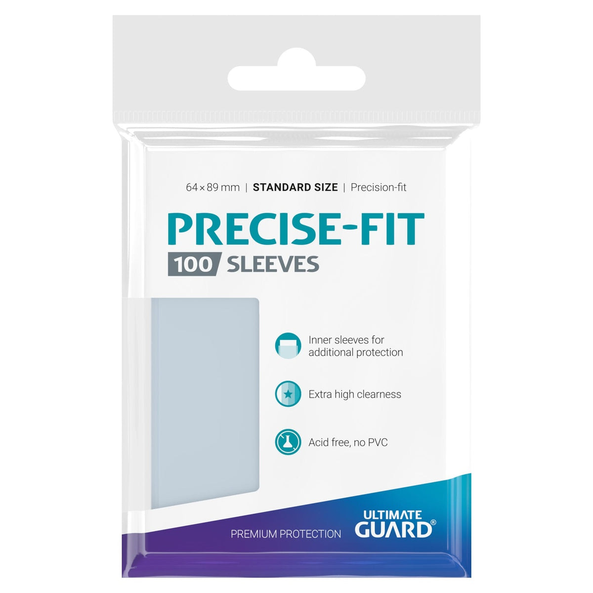 Image produit Ultimate Guard Precise-Fit Sleeves Taille Standard (100)
