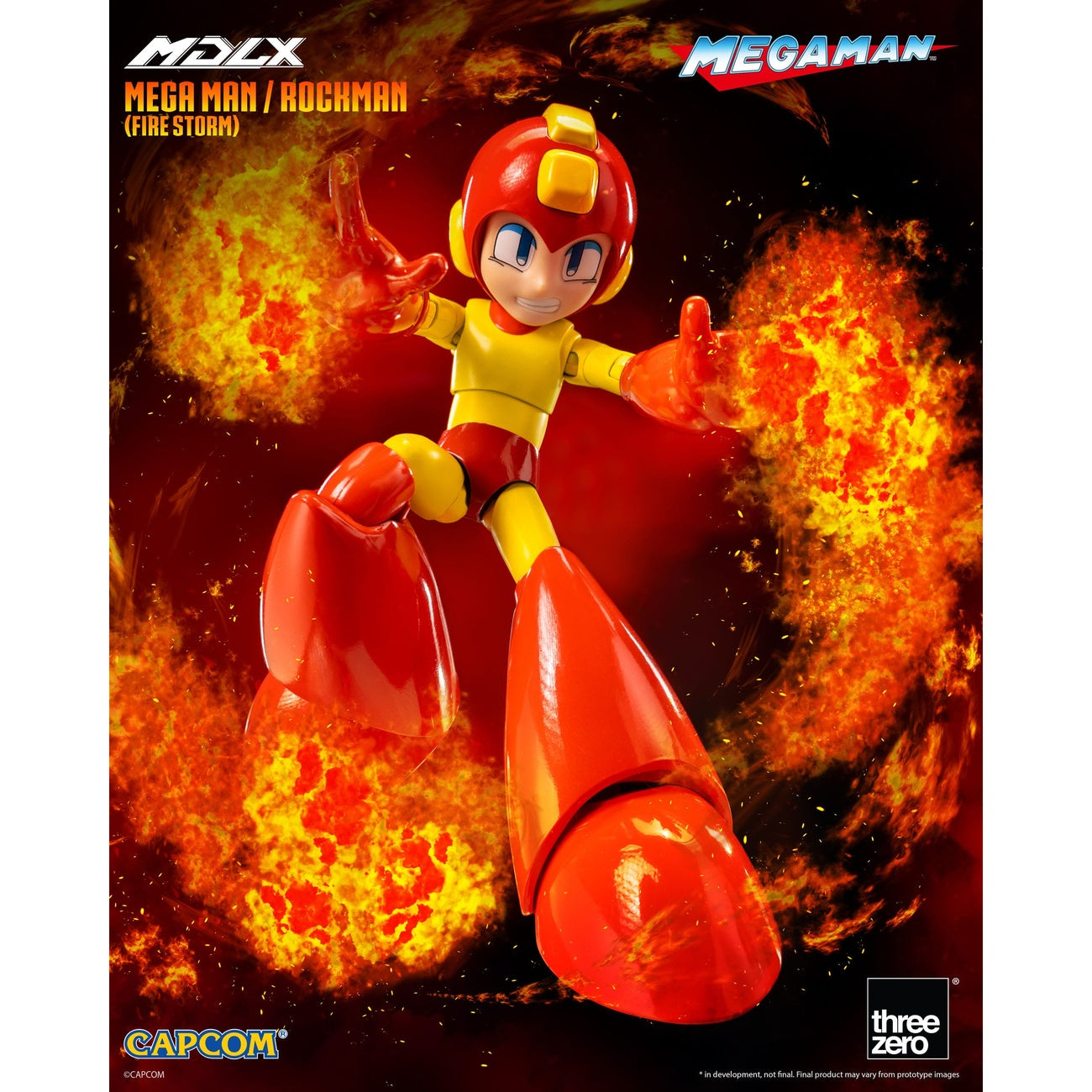 Produktbild Mega Man MDLX Actionfigur Mega Man / Rockman (Fire Storm) 10 cm