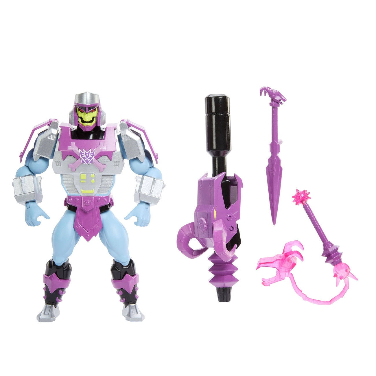Produktbild Masters of the Universe x Transformers Actionfigur Megatron Armor Skeletor heo European Exclusive 14 cm