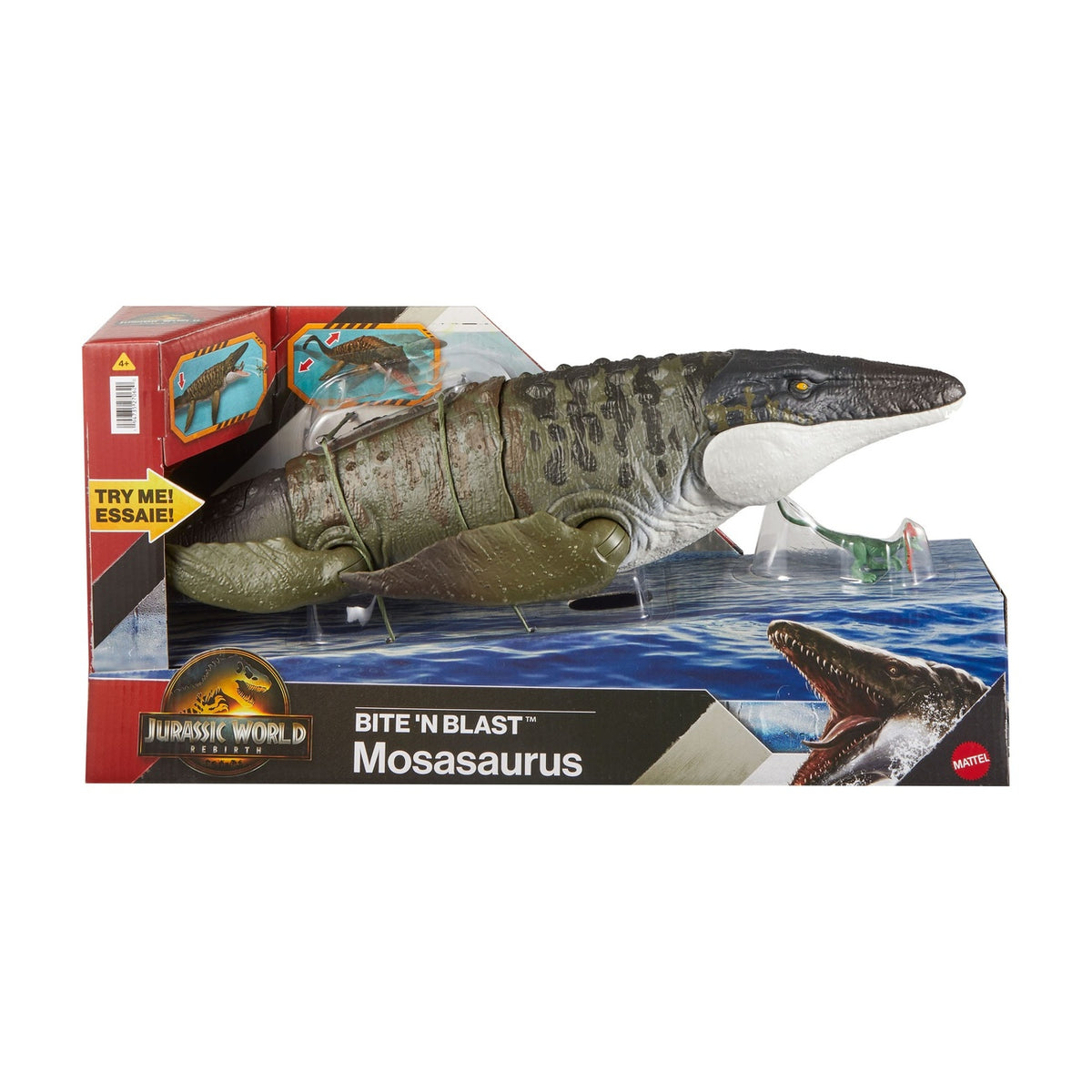 Image produit Jurassic World: Rebirth Figurine d'action Mosasaure Bite 'n Blast 65 cm