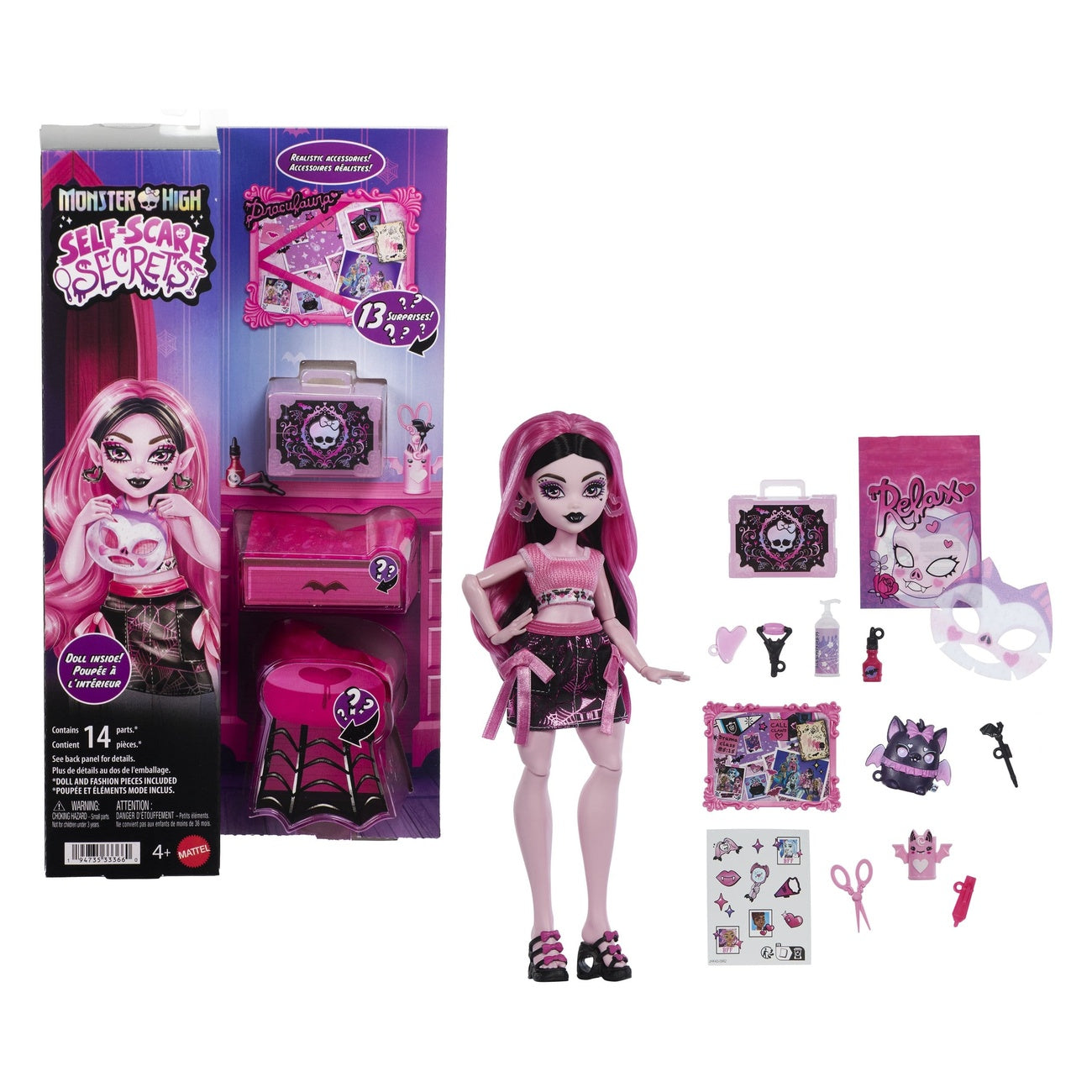 Immagine del prodotto Monster High Bambola Self-Scare Secrets Draculaura