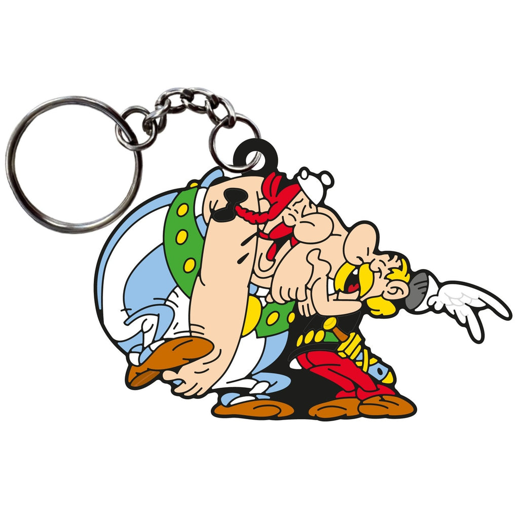 Immagine del prodotto Asterix Portachiavi Asterix & Obelix che Ridono 9 cm