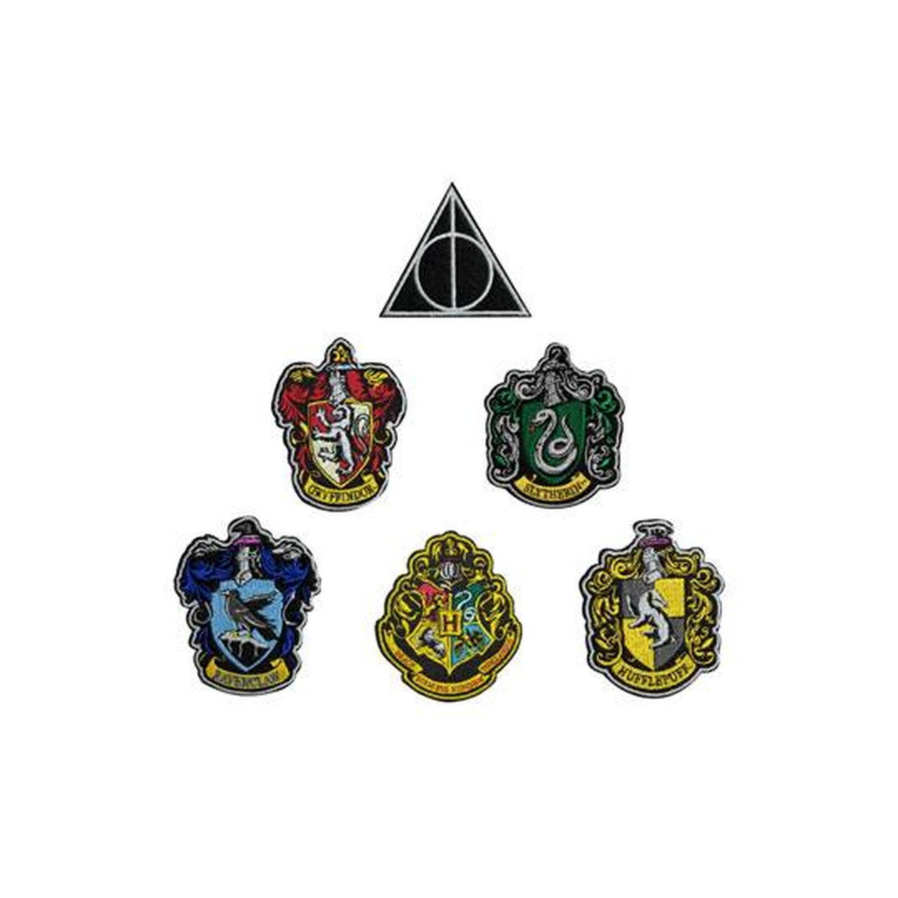 Image produit Harry Potter Lot de 6 écussons Blasons des Maisons