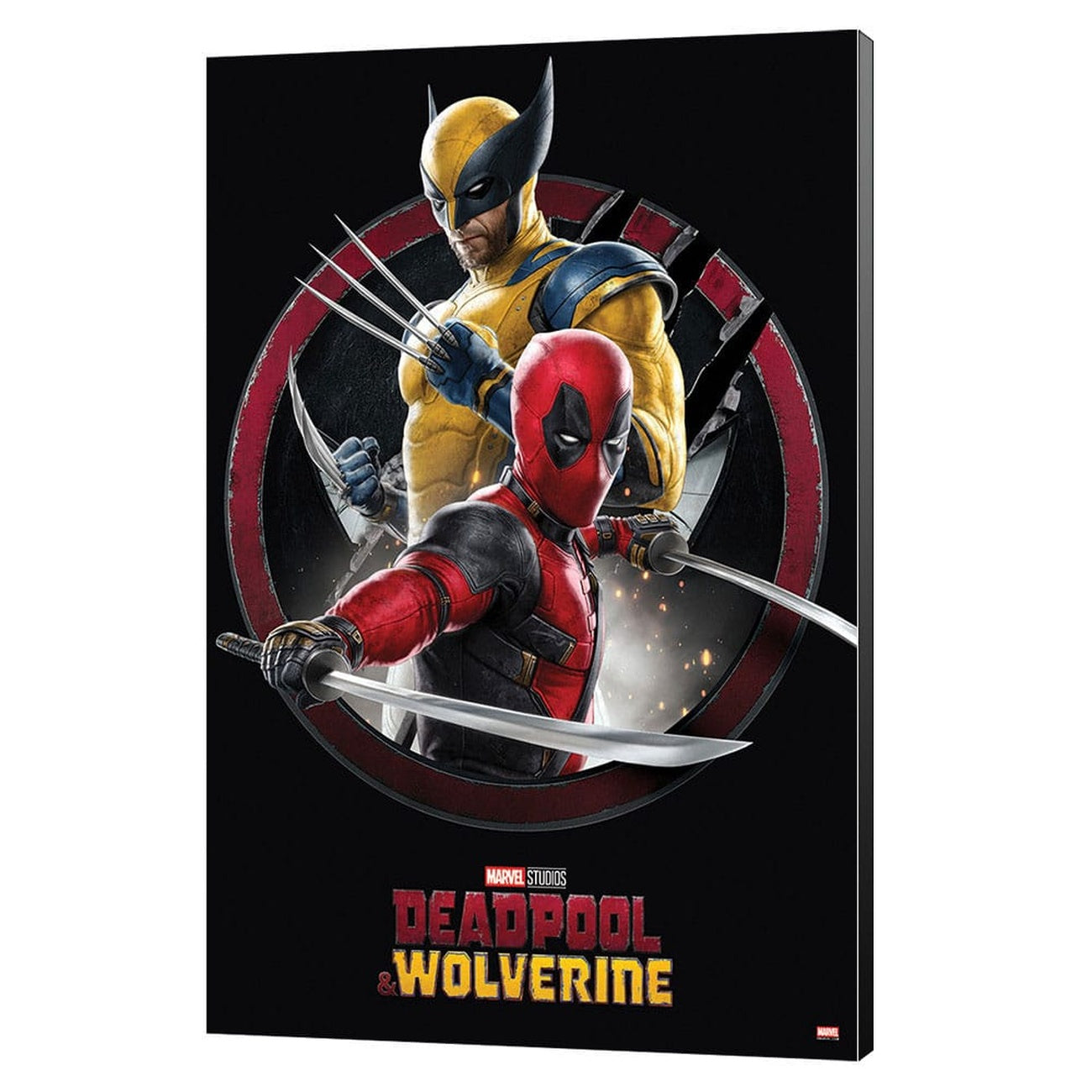Image produit Marvel Impression sur bois Deadpool & Wolverine 01 Action 35 x 50 cm