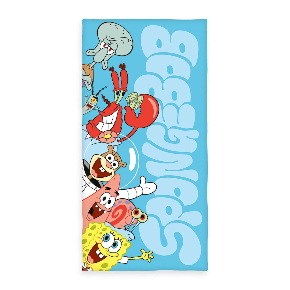 Image produit Bob l’éponge Serviette velours 75 x 150 cm