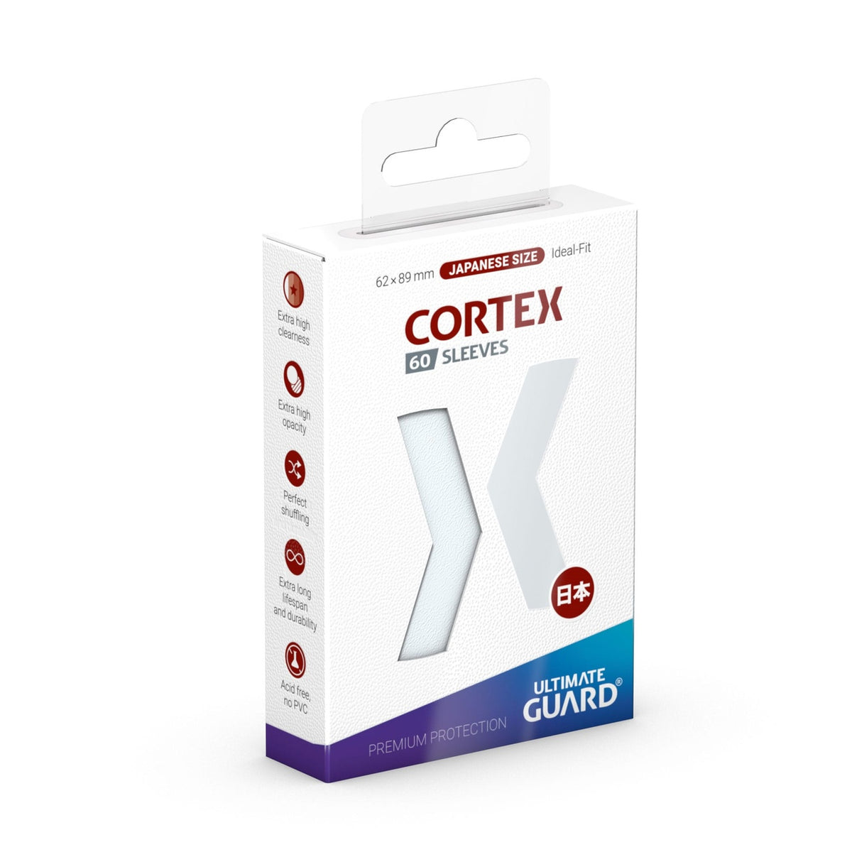 Image produit Ultimate Guard Cortex Sleeves format japonais (60) - Transparent
