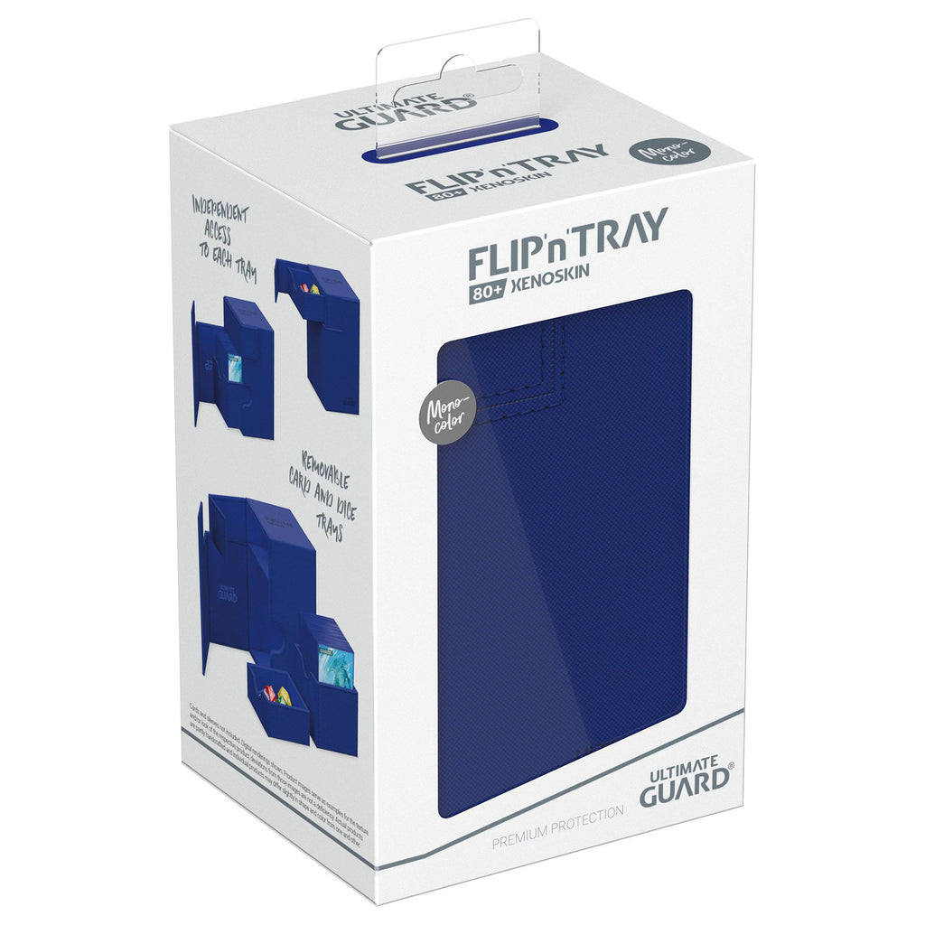 Image produit Ultimate Guard Flip'n'Tray 80+ Xenoskin - Bleu