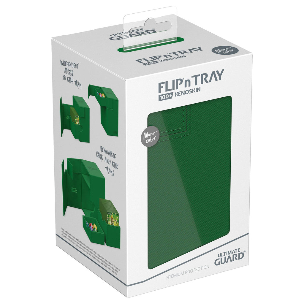 Produktbild Ultimate Guard Flip'n'Tray 100+ Xenoskin - Green