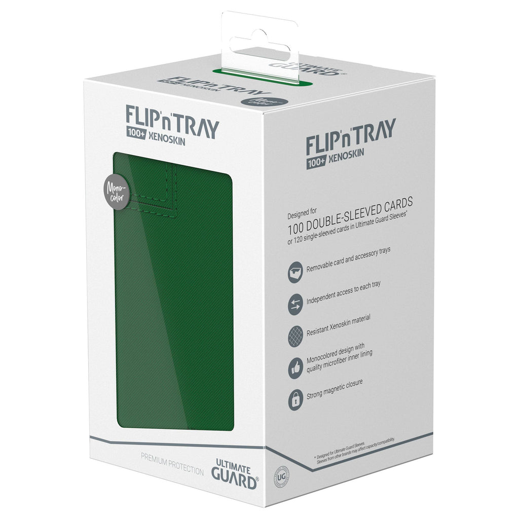 Produktbild Ultimate Guard Flip'n'Tray 100+ Xenoskin - Green