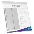 Image produit Ultimate Guard 24-Pocket QuadRow Pages Side-Loading (10) - Transparent