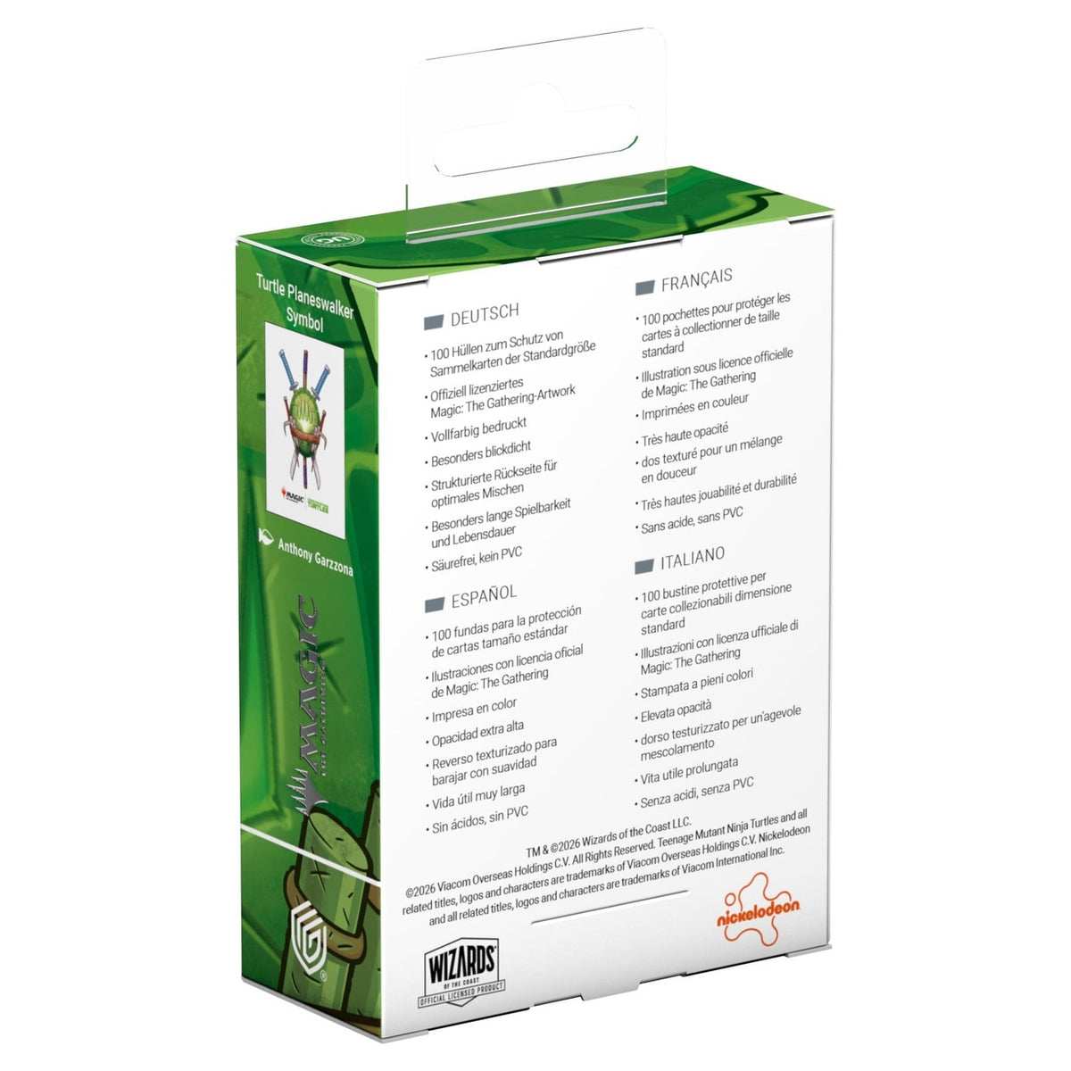 Produktbild Ultimate Guard Art Sleeves Magic: The Gathering | Teenage Mutant Ninja Turtles - Turtle Planeswalker Symbol
