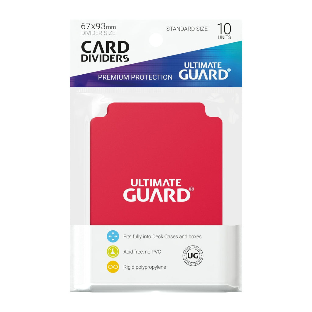 Image produit Ultimate Guard Intercalaires de cartes format standard (10) - Rouge