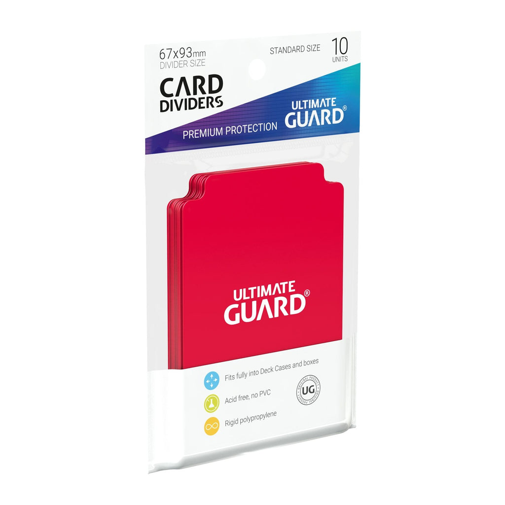 Image produit Ultimate Guard Intercalaires de cartes format standard (10) - Rouge
