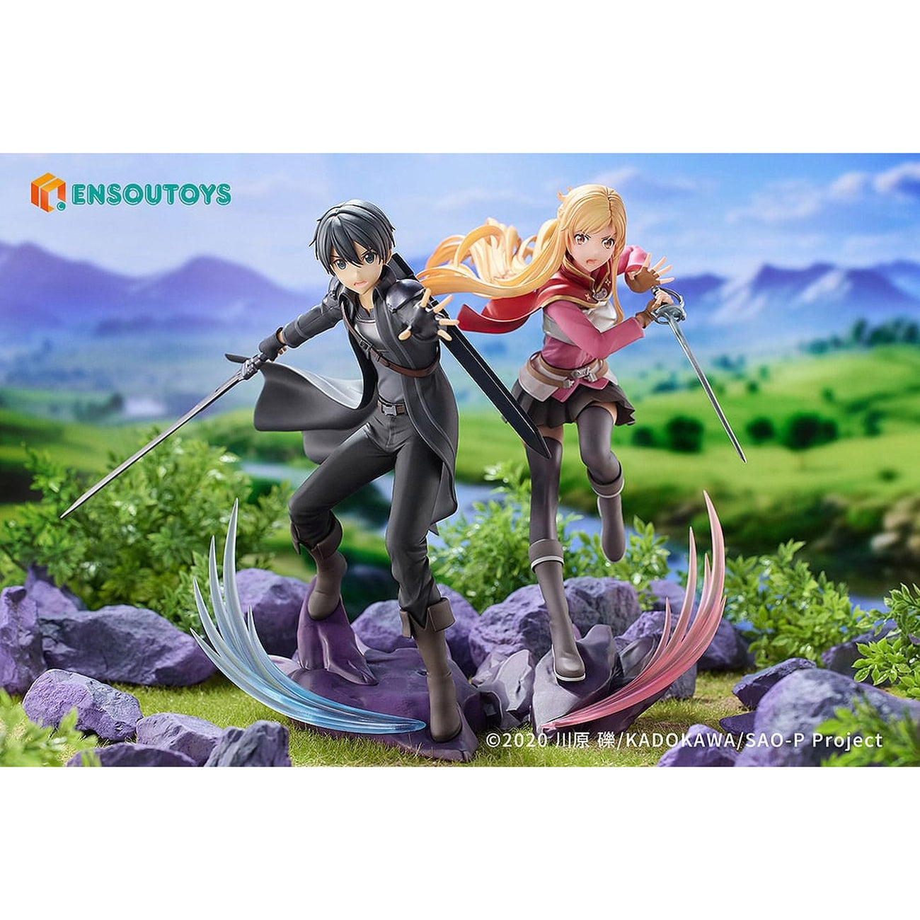 Image produit Sword Art Online Figurine 1/7 Progressive Scherzo of Deep Night Set Kirito & Asuna