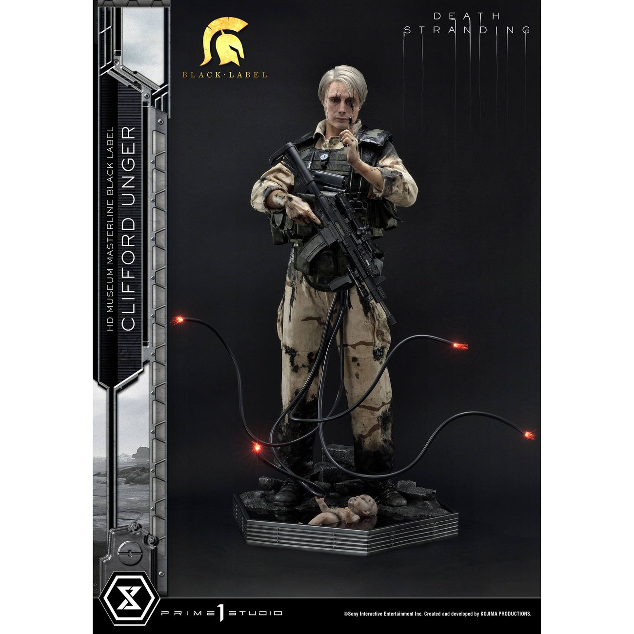 Produktbild Death Stranding Statue 1/2 Clifford Unger Black Label 103 cm