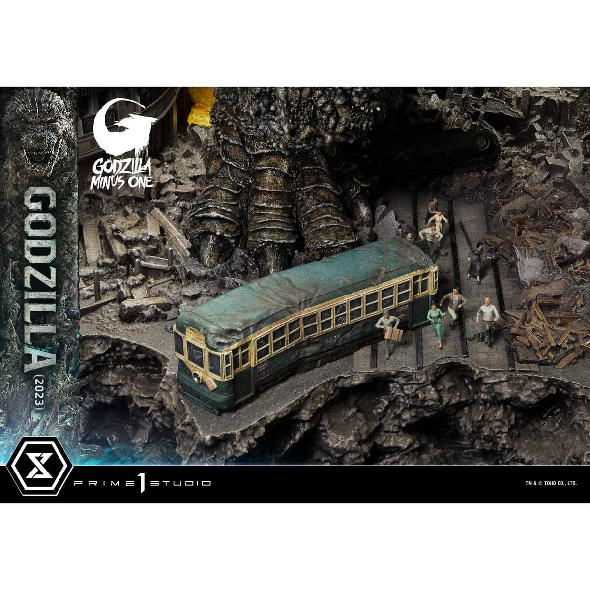 Produktbild Godzilla Minus One Diorama Masterline Series Godzilla 2023 Bonus Version 70 cm