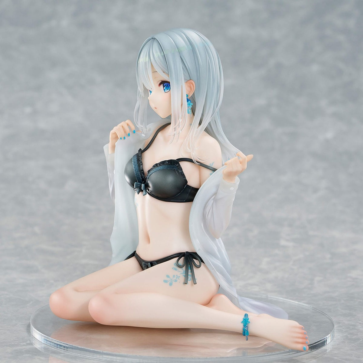 Image produit Personnage original Statue PVC 1/7 Silver-Haired Girl Sky Blue Morning Special Outfit Ver. par illustration de Fuumi 16 cm