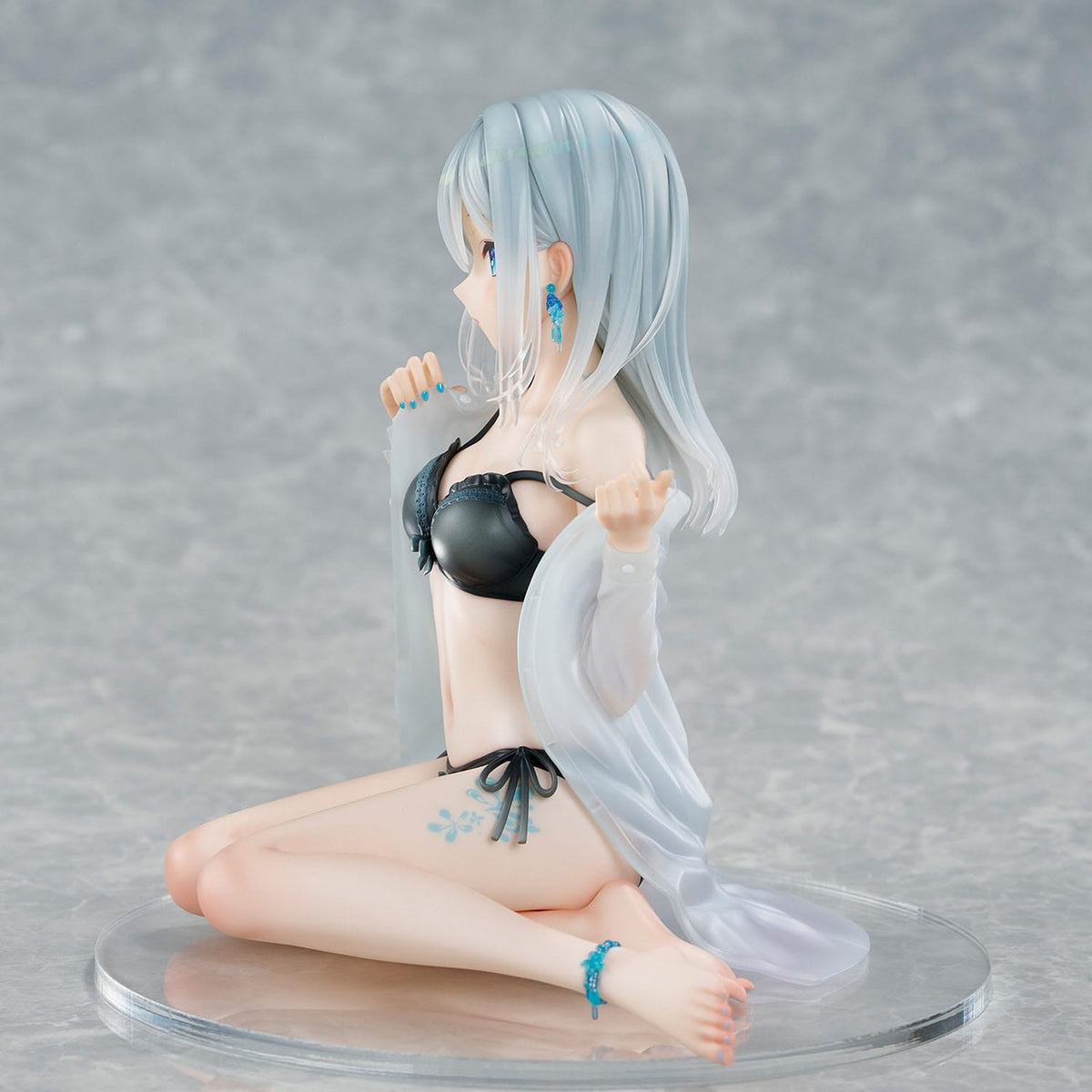 Image produit Personnage original Statue PVC 1/7 Silver-Haired Girl Sky Blue Morning Special Outfit Ver. par illustration de Fuumi 16 cm