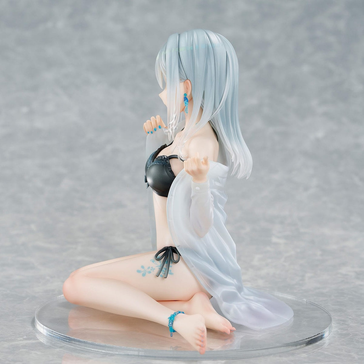 Image produit Personnage original Statue PVC 1/7 Silver-Haired Girl Sky Blue Morning Special Outfit Ver. par illustration de Fuumi 16 cm