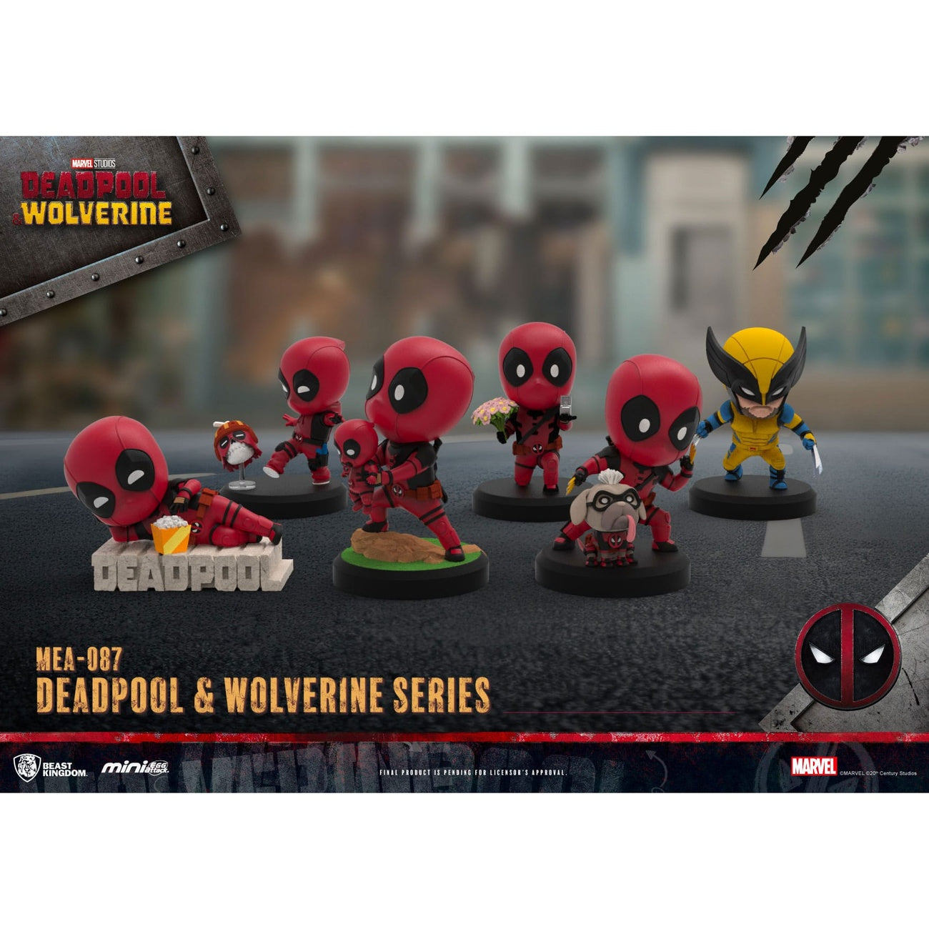 Immagine del prodotto Deadpool 3 Serie Deadpool & Wolverine Set di figure Mini Egg Attack 8 cm