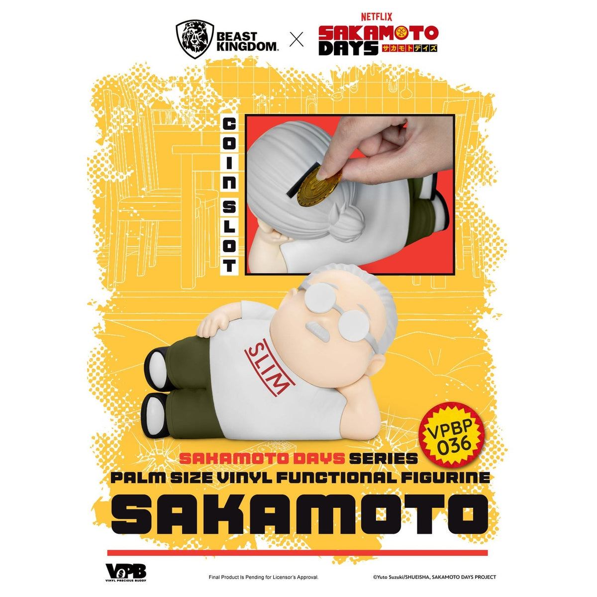 Image produit Sakamoto Days Tirelire en vinyle Taro Sakamoto 14 cm