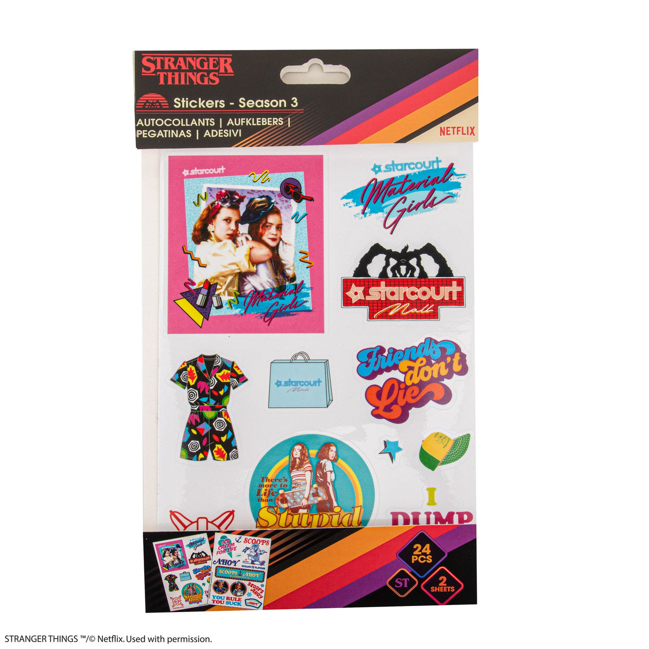 Produktbild Stranger Things Sticker Pack Season 3