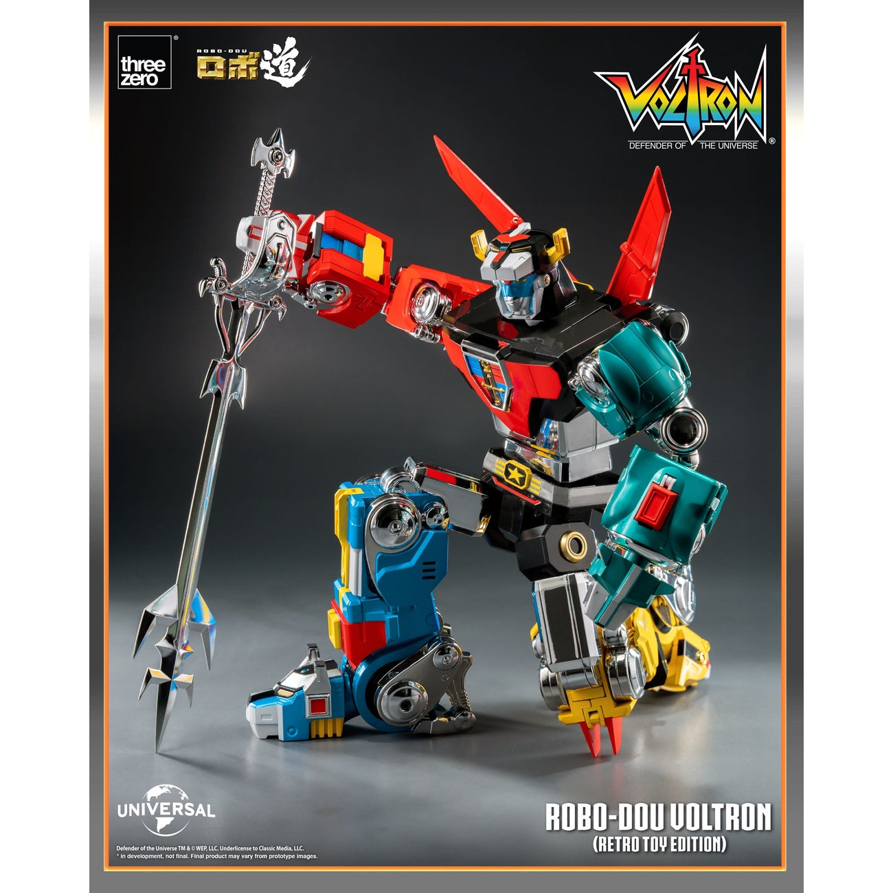 Product image Voltron: Defender of the Universe Robo-Dou Action Figure Voltron Retro Toy Edition 27 cm