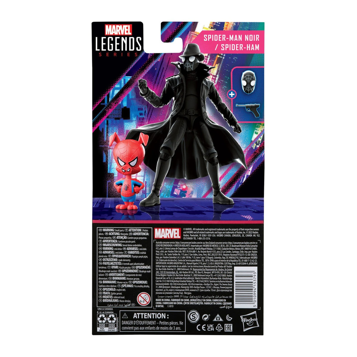 Image produit Spider-Man: New Generation figurines Marvel Legends 2-pack 2022 Spider-Man Noir & Spider-Ham 15 cm