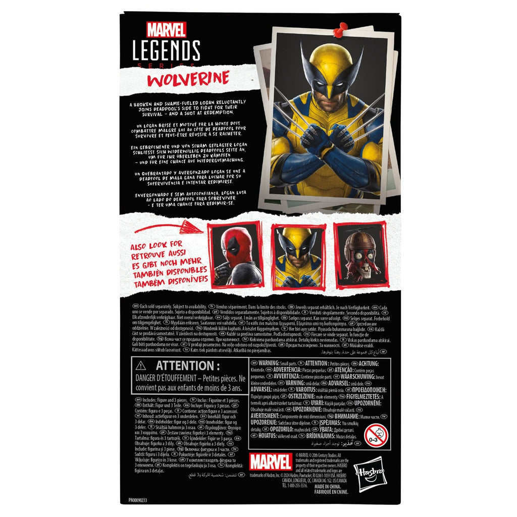 Image produit Deadpool & Wolverine Marvel Legends figurine articulée Wolverine 15 cm