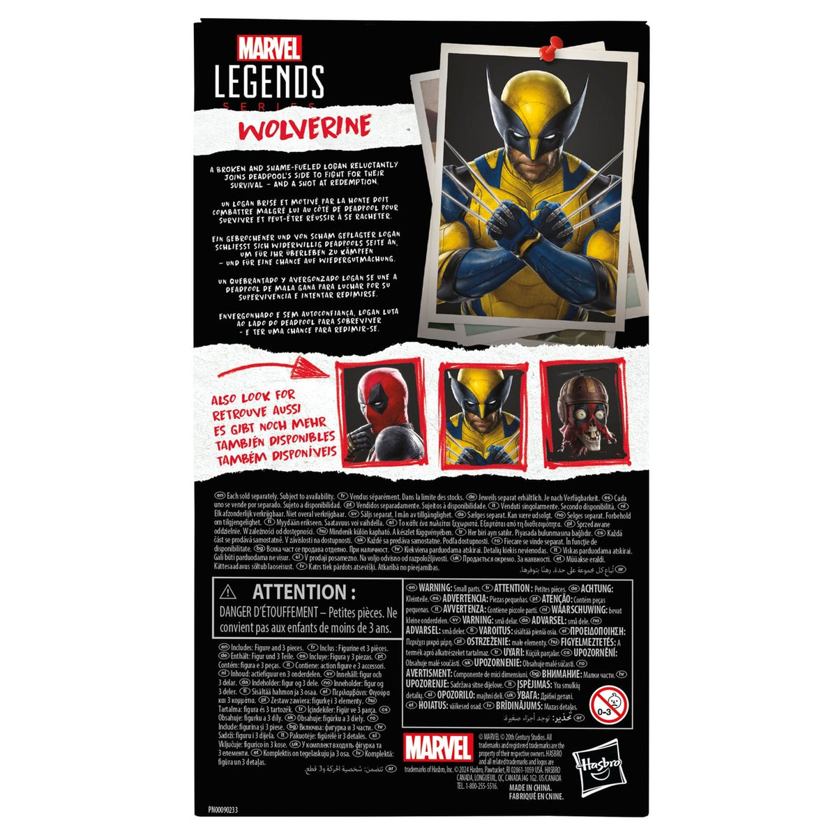 Image produit Deadpool & Wolverine Marvel Legends figurine articulée Wolverine 15 cm