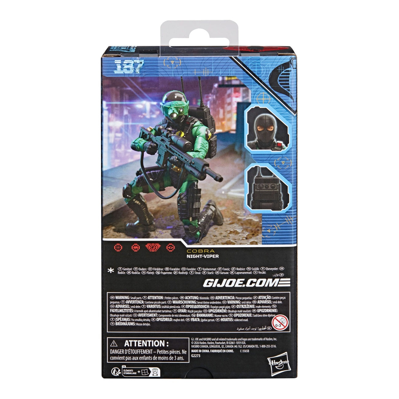 Immagine del prodotto Action figure G.I. Joe Classified Series Night-Viper 15 cm